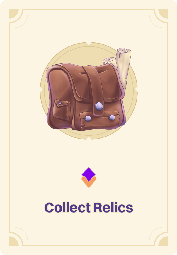 Leather satchel with scrolls